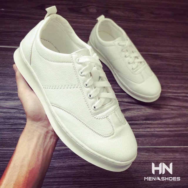 Giày trắng thấp cổ đế đúc siêu bền SALE SALE ( Tặng kèm tẩy trắng giày trị giá 30k )