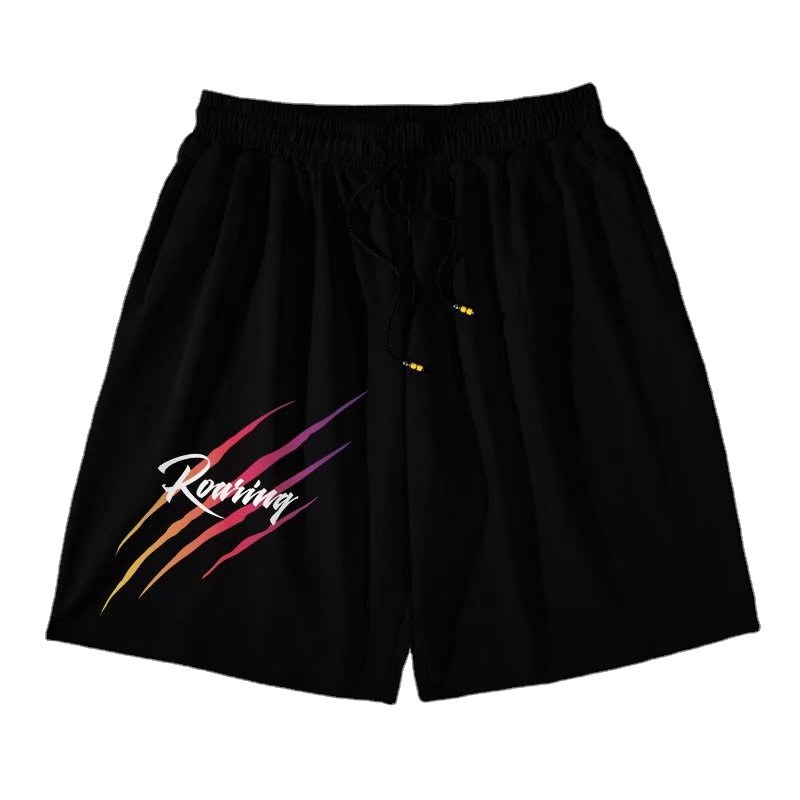 Quần Short Nam Dáng Rộng In Chữ Phong Cách Hip Hop Size M-8XL