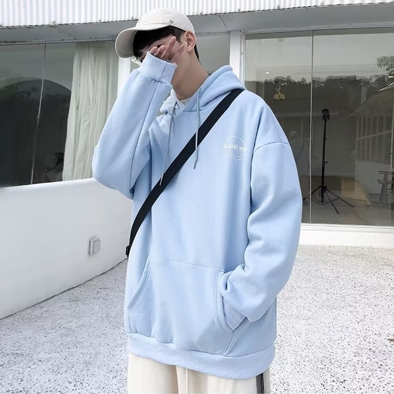Áo Hoodie Dáng Rộng Thời Trang Thu Đông Hàn Quốc Có 7 Màu Phong Cách Mới Cho Nam