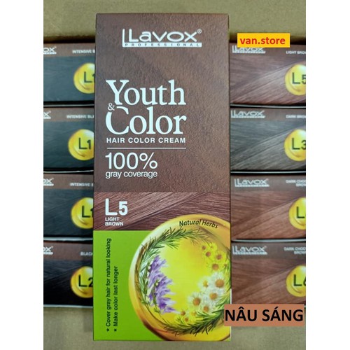 NHUỘM TÓC MÀU THỜI TRANG VỚI THÀNH PHẦN THIÊN NHIÊN YOUTH &amp; COLOR LAVOX