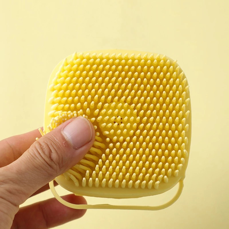 Bàn Chải Silicone Mềm Dùng Mát Xa Tẩy Tế Bào Chết Cho Cơ Thể