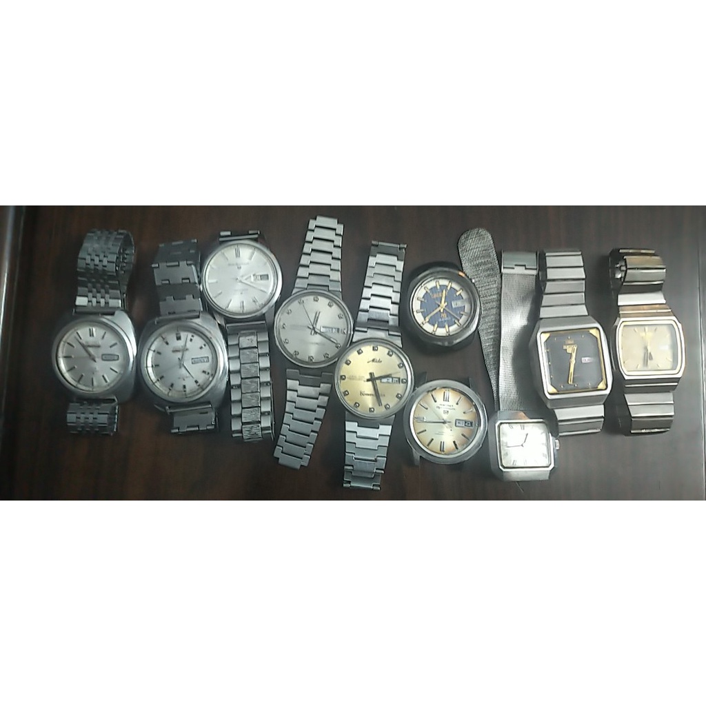 Đồng hồ si nam nữ Nhật Seiko hàng 2hand chạy máy cơ cót, automatic v.v mặt vuông/tròn link 4