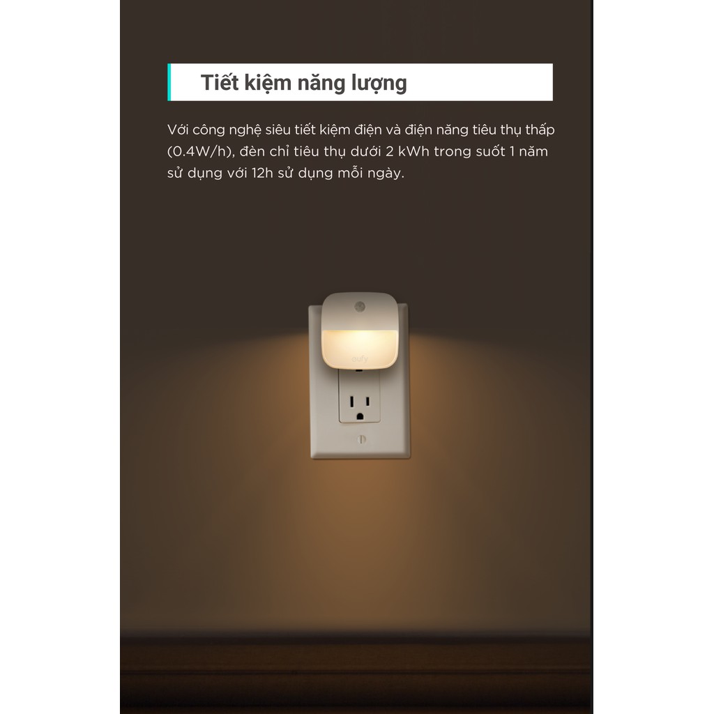 Bộ 4 Đèn Thông Minh Eufy (By Anker) Lumi Plug-in Night Light 0.4W T1303