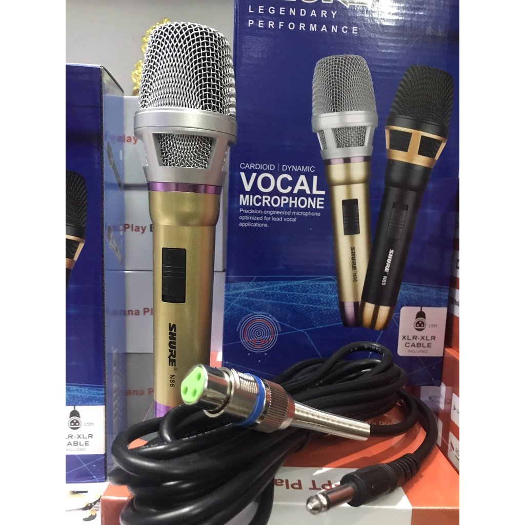 [Mã 154ELSALE2 giảm 7% đơn 300K] Micro Hát Karaoke có dây cao cấp Shure N86