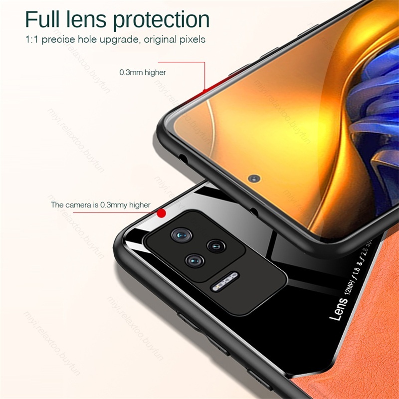 Ốp Điện Thoại Da Sang Trọng Chống Sốc Cho Xiaomi Mi Pocophone Poco F4 5G