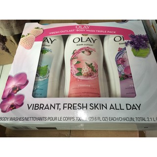 SỮA TẮM OLAY FRESH OUTLAST 3x700ML