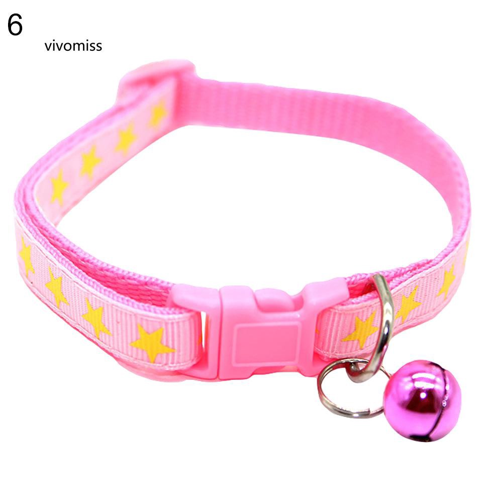 Vòng cổ hình ngôi sao có chuông cho thú cưng