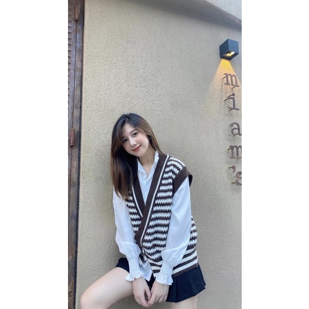 Áo len gile kẻ - Hàng Chất Lượng loại tốt nhất | BigBuy360 - bigbuy360.vn