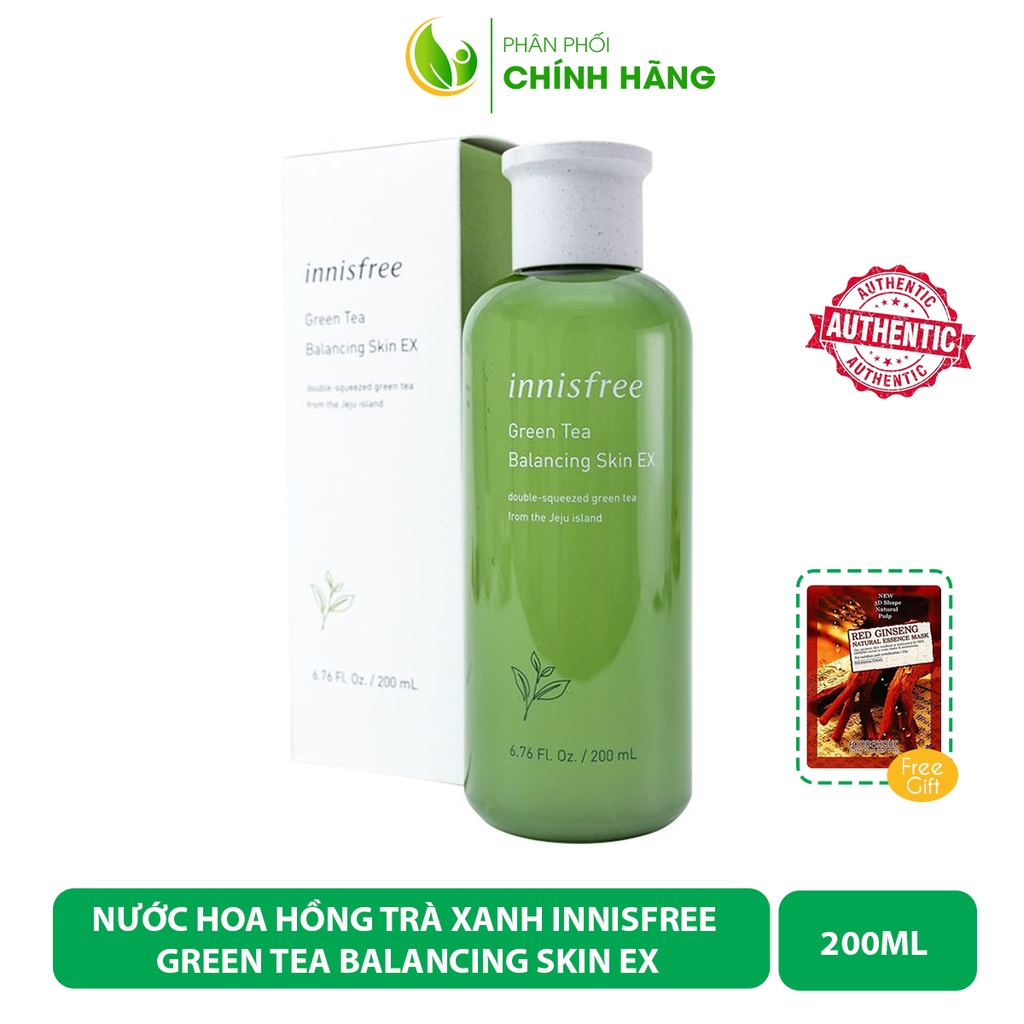 Nước Hoa Hồng Trà Xanh Innisfree Green Tea Balancing Skin EX 200ml