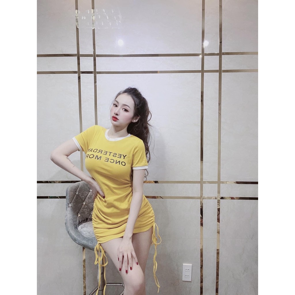 Đầm body Yesterday rút dây hai bên MATV2505205