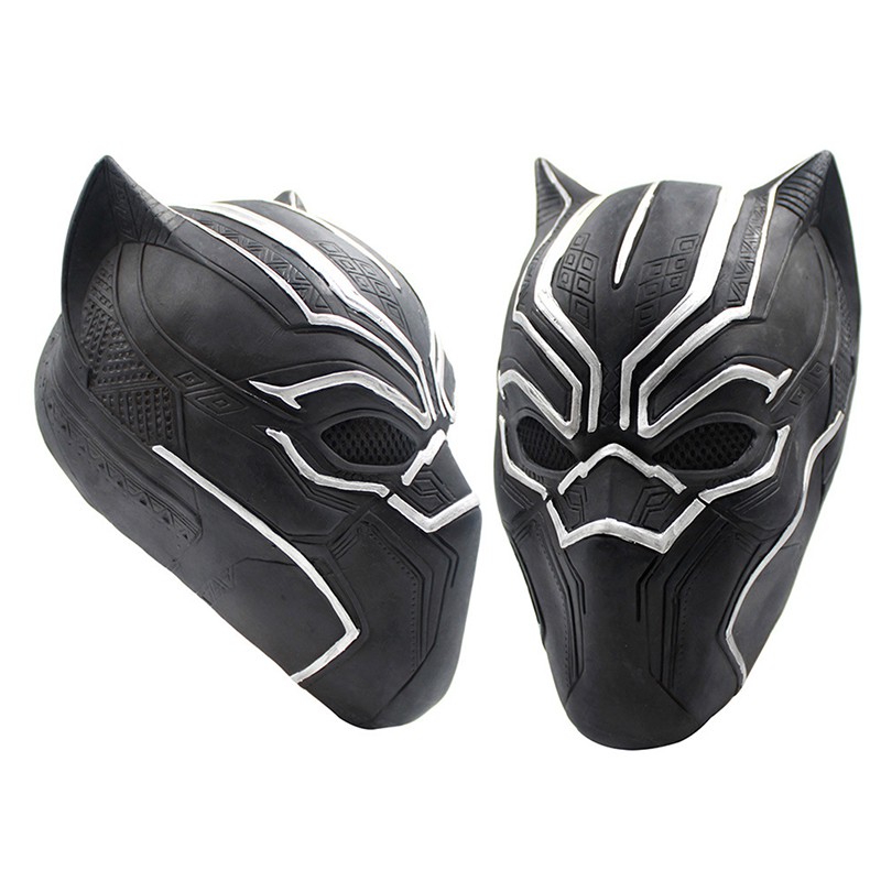 'COD' Halloween Toy Funny Game Black Panther Latex Head Mask Halloween Cosplay Prop ET