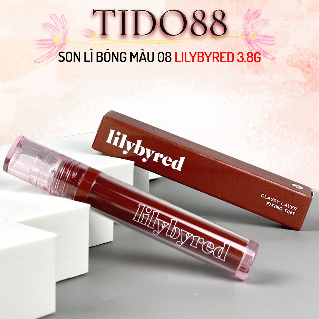 Son lì Fixing tint Lilybyred glassy siêu bám dính lâu trôi 4g NPP Tido88