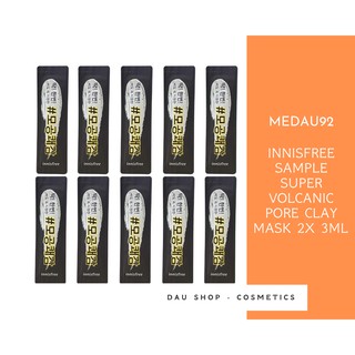 Sample mặt nạ đất sét Super Volcanic Pore Clay Mask 2X 3ml