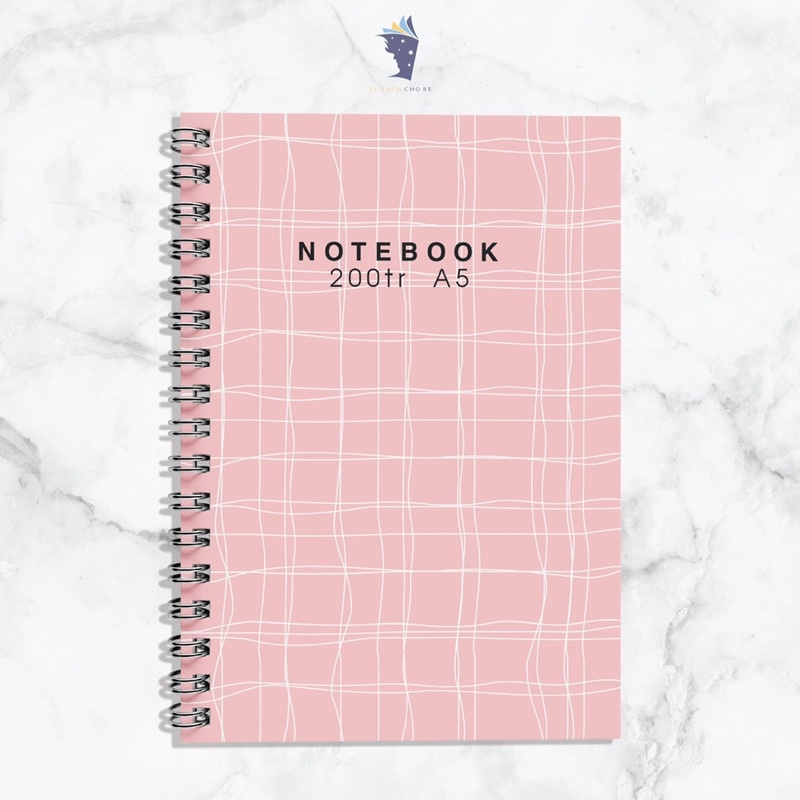 Sổ lò xo A5 ruột kẻ ngang TUANVIET BOOKS 200 trang, phù hợp ghi chép