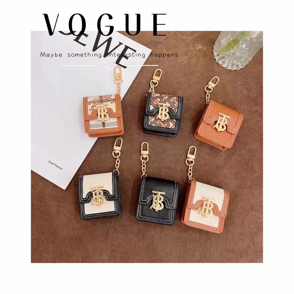 Vỏ Bảo Vệ Hộp Sạc Tai Nghe AirPods Pro 1/2/3 Bằng Da Phong Cách Mới Thời Trang