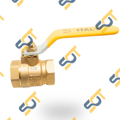 Van bi tay gạt khóa nước bằng trục bi xoay 90 độ ITALYA hàng nhập khẩu - Đồng thau