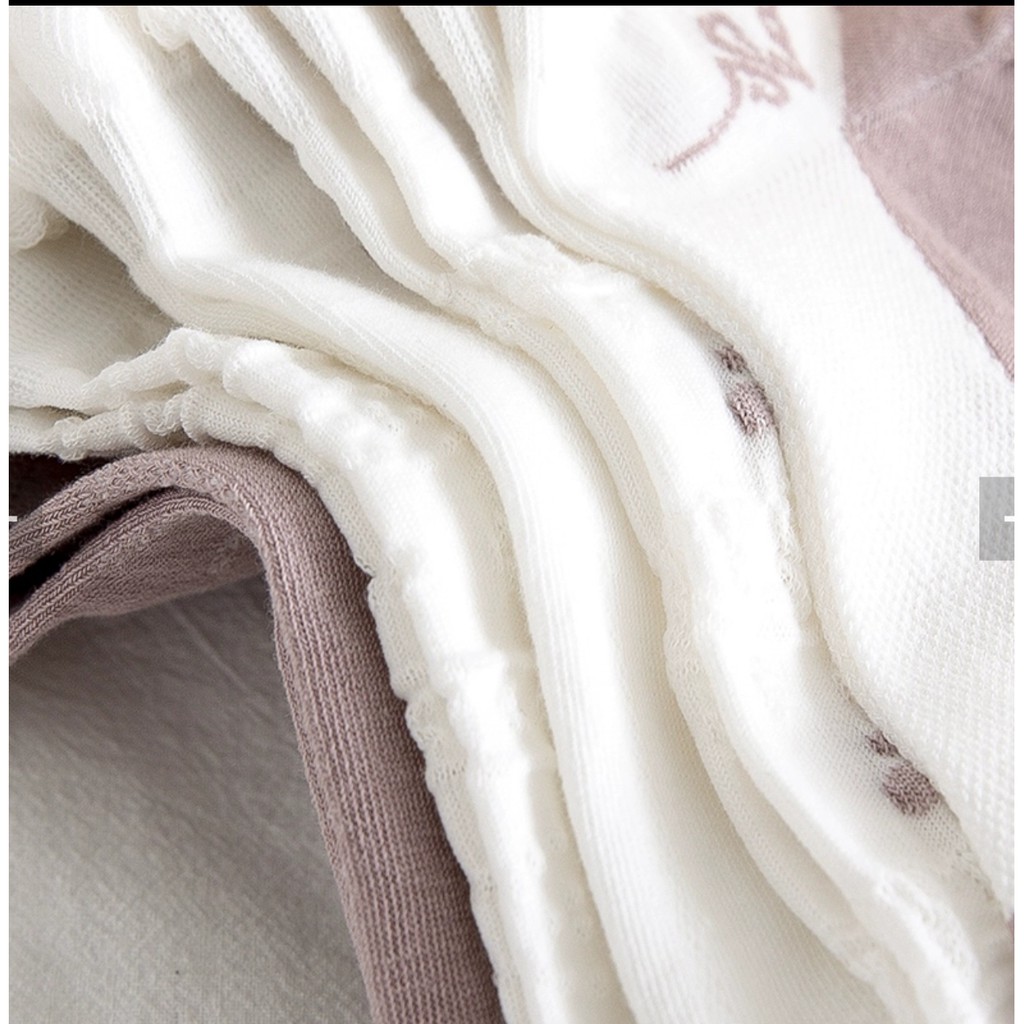 Tất ngắn xoăn tím Dora cotton