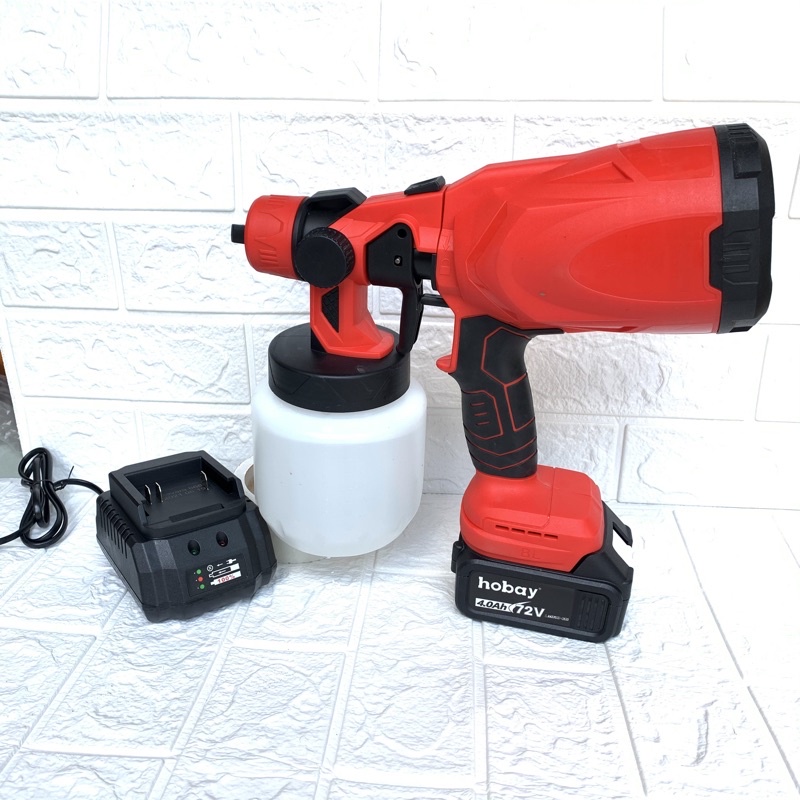 Máy phun sơn chạy pin chung chân pin makita sơn gỗ,sắt,...