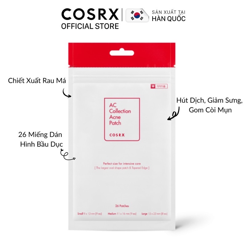 Dán Mụn Cosrx Acne Pimple Master Patch 24 miếng