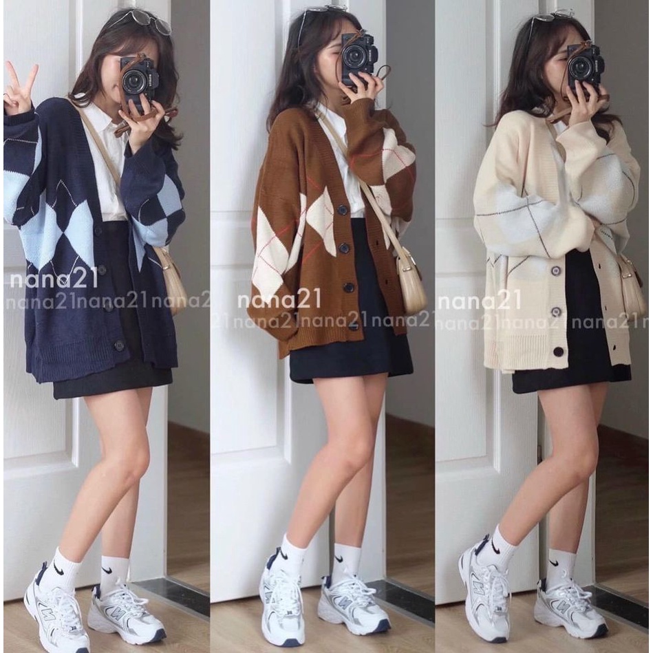 [HÀNG QC, SẴN] ÁO KHOÁC LEN CARDIGAN NÚT GÀI, CHẤT DÀY DẶN, MỀM, ẢNH THẬT | BigBuy360 - bigbuy360.vn