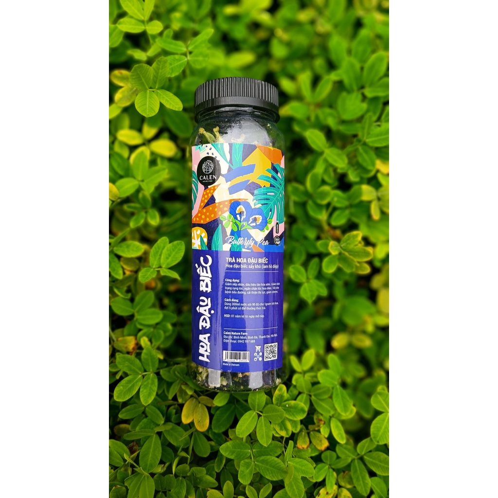 Trà Hoa Đậu Biếc Calen Thảo Mộc Thượng Hạng Hũ Để Detox,Thanh Nhiệt, Ngủ Ngon