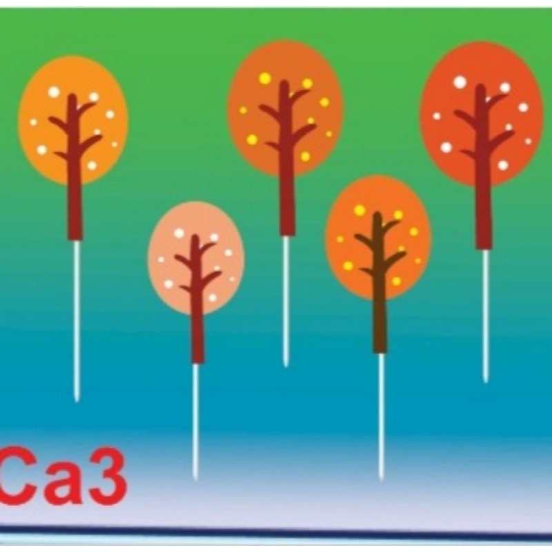 Set cắm rừng cây lá cây trang trí bánh kem, que cắm cây