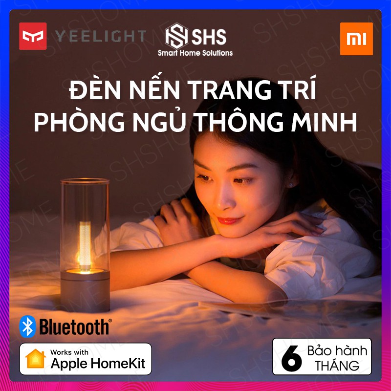 Đèn nến thông minh Xiaomi Yeelight, trang trí phòng ngủ, quán cafe thông minh tuỳ chỉnh qua app, YLFW01YL, SHS Vietnam