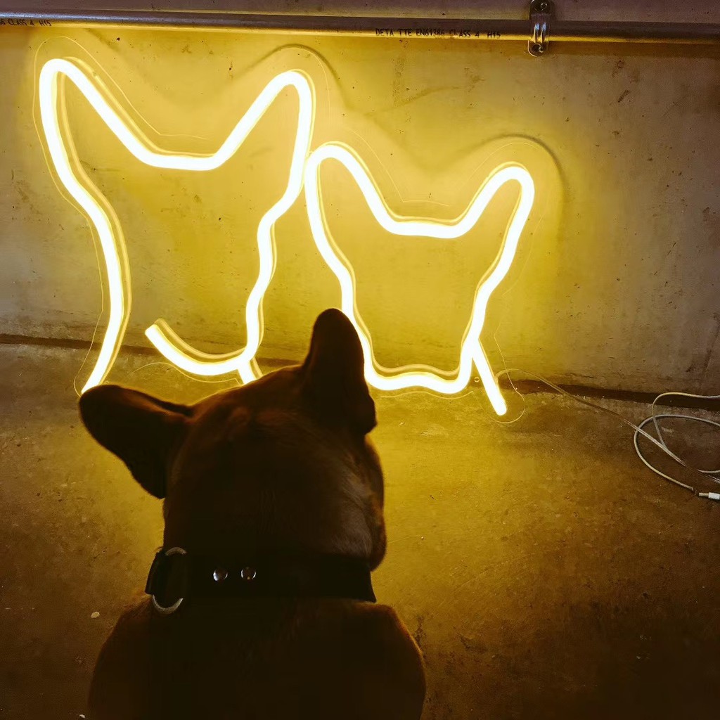 Đèn Led Neon Decor Phòng Ngủ Uốn Chữ , Logo , Biểu Trượng theo yêu cầu , có điều khiển từ xa làm biển bảng quảng cáo