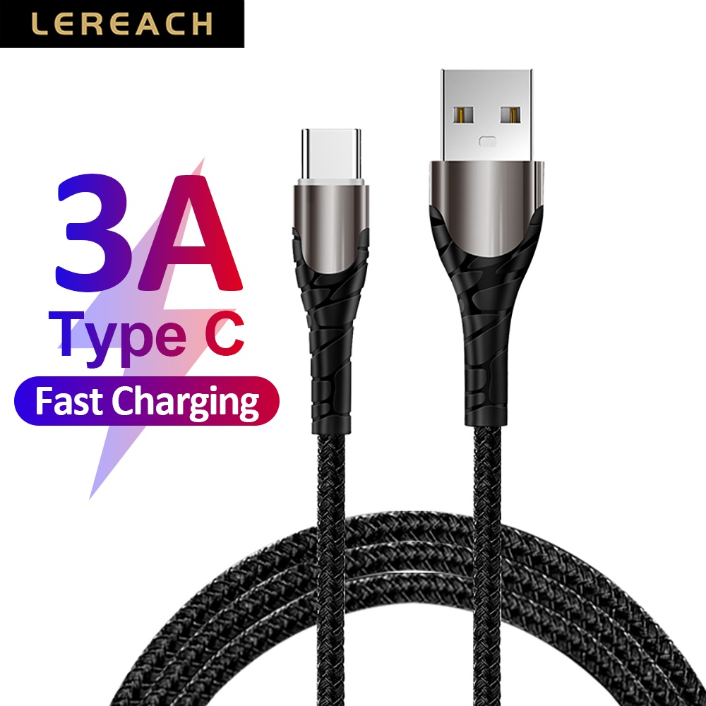 Dây Cáp Sạc Nhanh Cổng Usb Loại C 3a Cho Samsung Xiaomi Usb C Qc 3.0 2.0