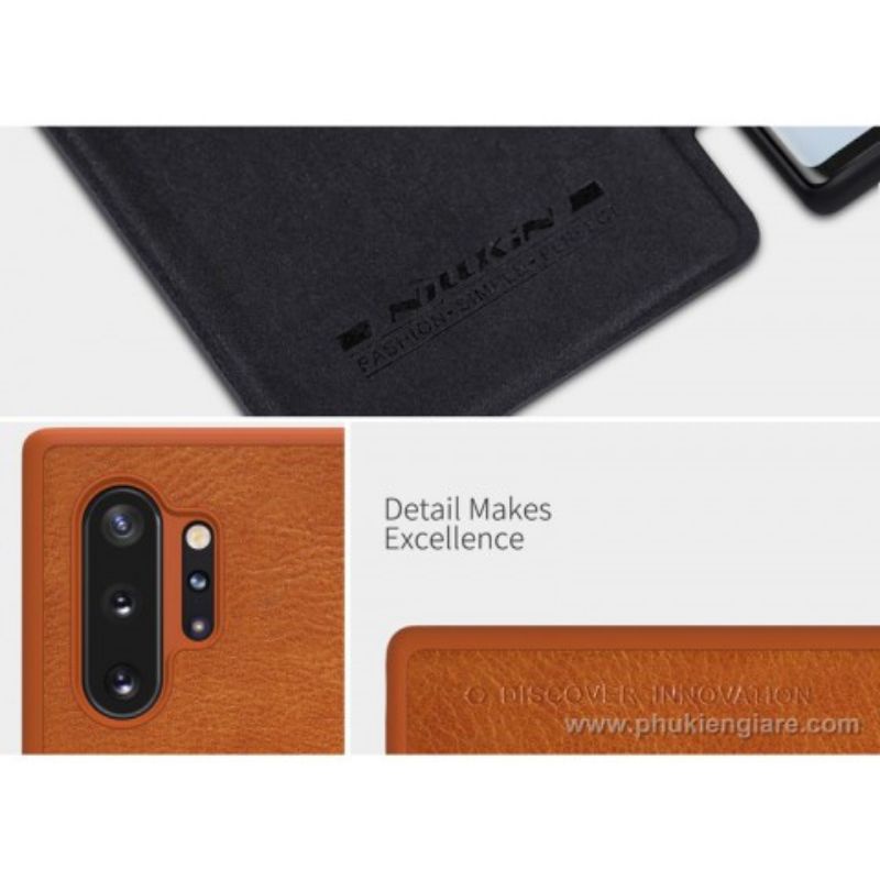 Bao da Samsung galaxy note 10/ note 10 plus / note 10 pro chính hãng Nillkin Qin