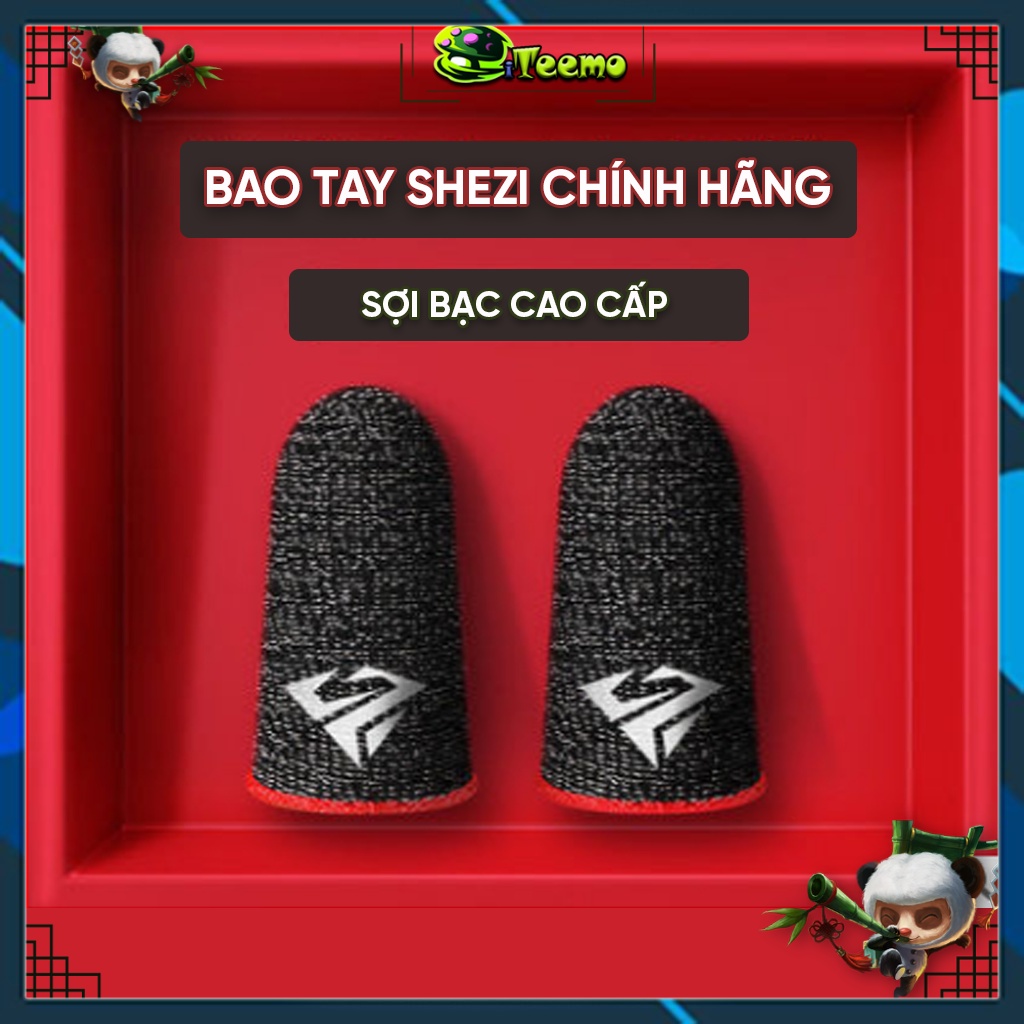 Bao tay chơi game ff sợi bạc cao cấp 2 ngón carbon chống mồ hôi tay giá rẻ