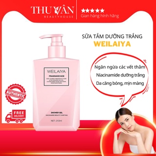 Sữa tắm trắng da hương nước hoa Weilaiya, trắng sáng da mịn màng 312ml
