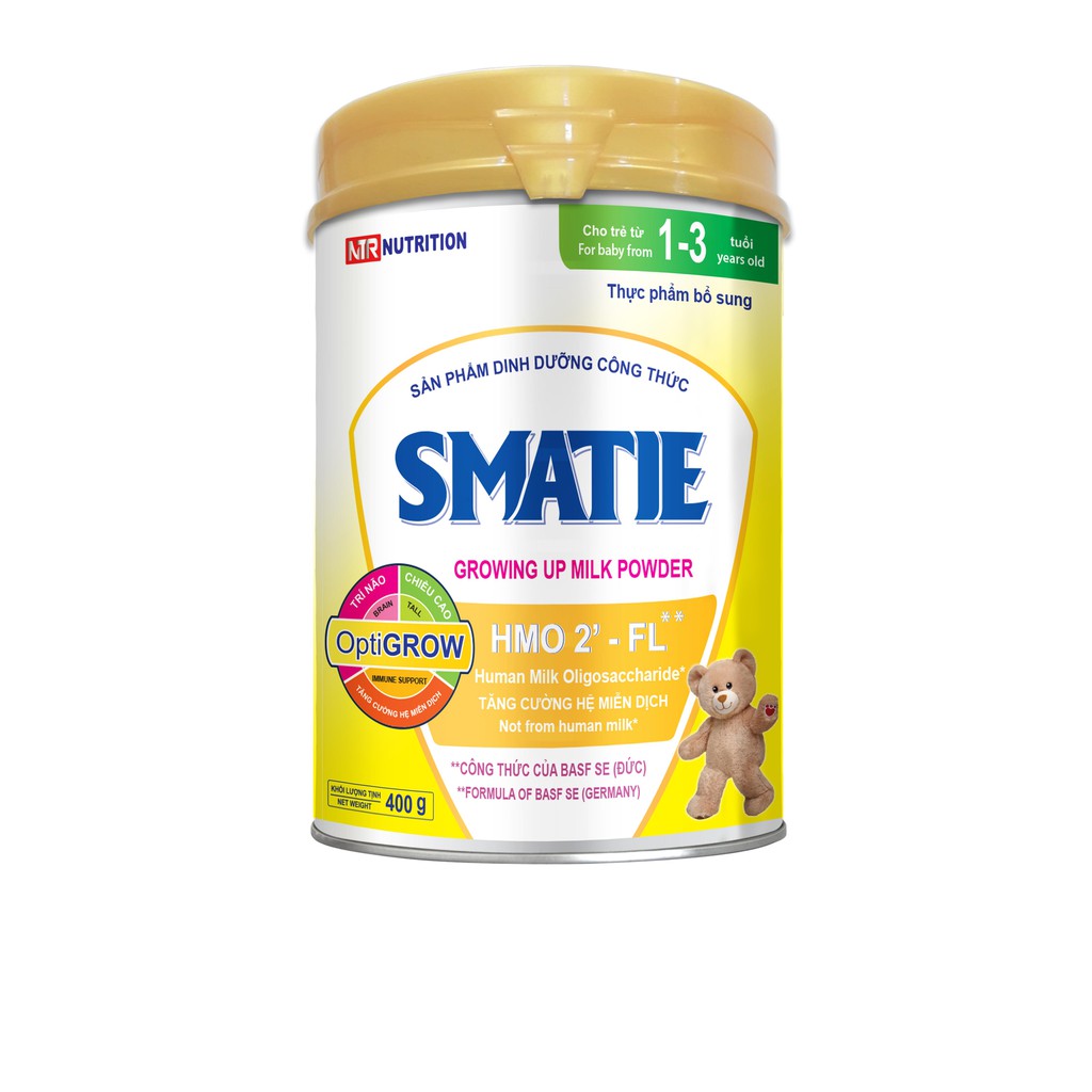 SỮA CÔNG THỨC HMO SMATIE - công thức của Đức - số 0,1,2,3 lon 400g/ 800g