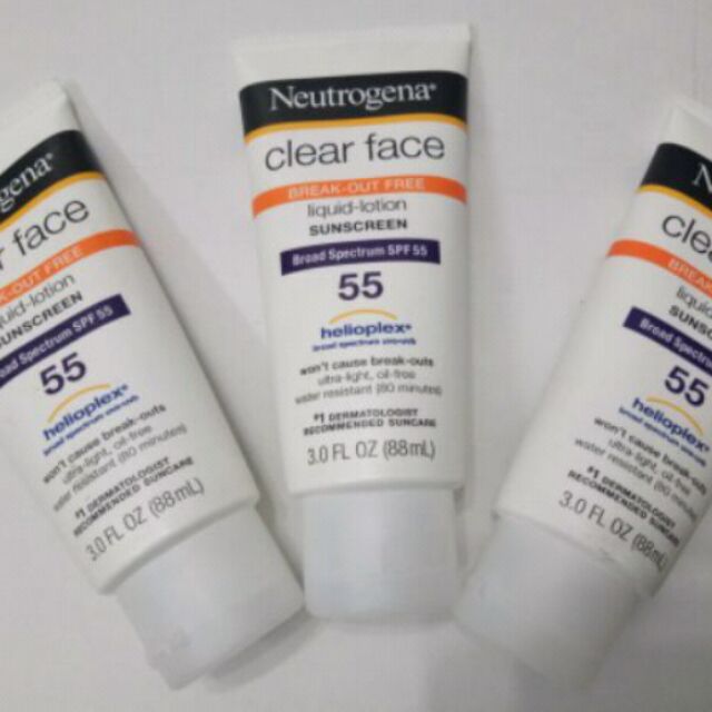 Kem chống nắng dành cho da nhờn mụn Neutrogena clear face broad Spectrum spf50