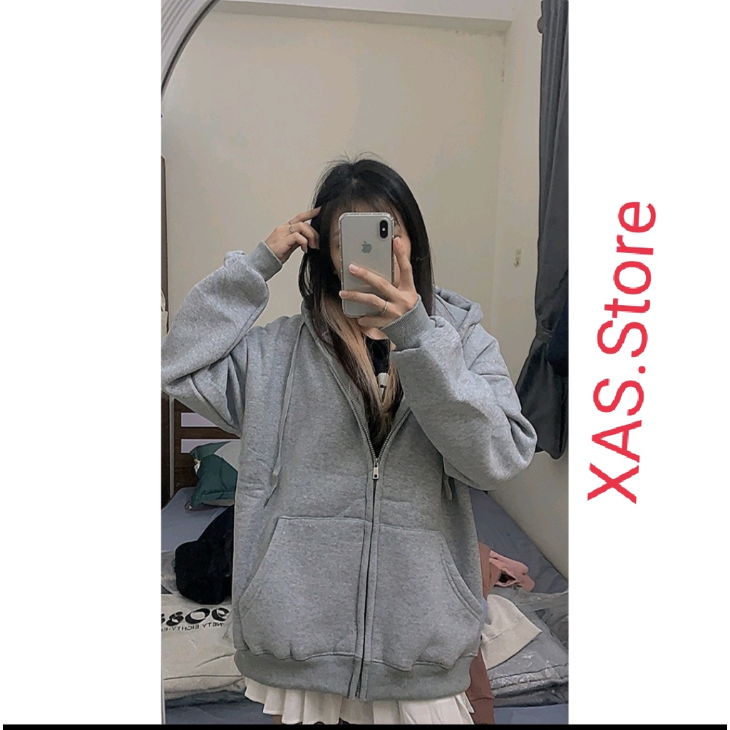 Áo hoodie khoá trơn , Áo hoodie Nữ Trơn XAS [ bán lỗ lấy đánh giá ] | BigBuy360 - bigbuy360.vn