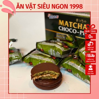 Bánh chocopie matcha trà xanh kisco thái lan 300g - hộp 12 cái