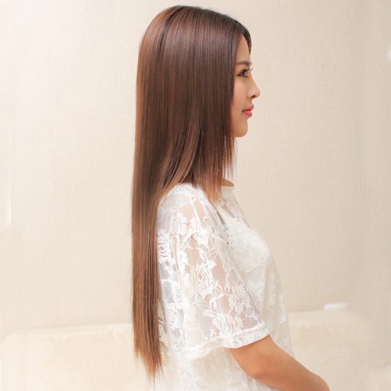 Tóc Giả Thẳng Dài 3 / 4 Đầu Kẹp