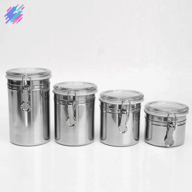 Hộp Inox đựng trà , cà phê để đi kèm với thiết kế dán tường tiện lợi