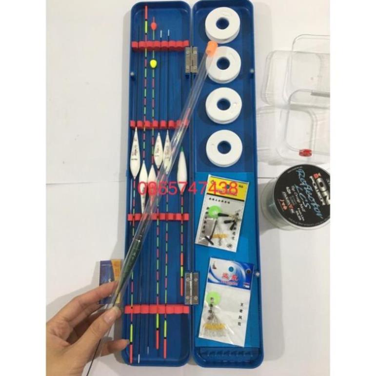 Combo hộp phao giá rẻ kèm phao điện đổi màu- phạm phương