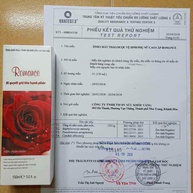 DDVS phụ nữ CAO CẤP ROMANCE