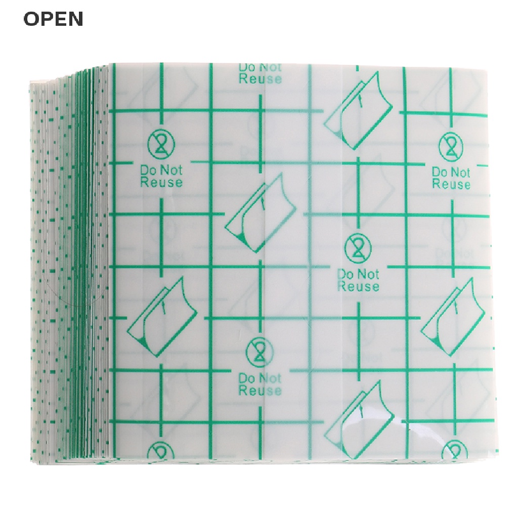 Op 100 Miếng PU Băng Keo Y Tế Chống Thấm Nước Dán Cố Định Vết Thương Trong Phòng Tắm my