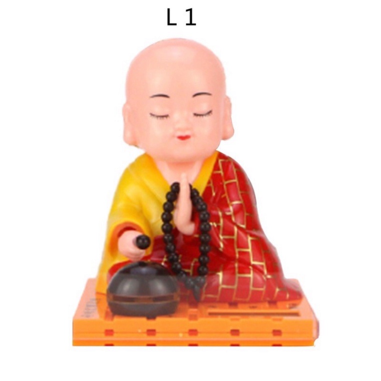 Chú Tiểu Lắc Đầu Trang Trí Chạy Bằng Năng Lượng Mặt Trời