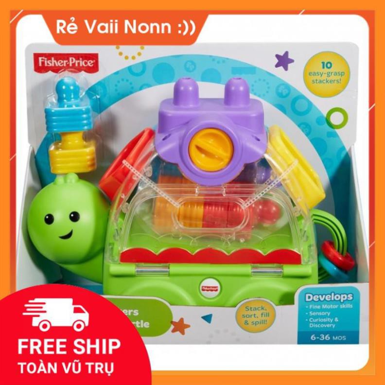 Đồ Chơi Xếp Chồng Và Thả Khối Rùa Con FISHER PRICE