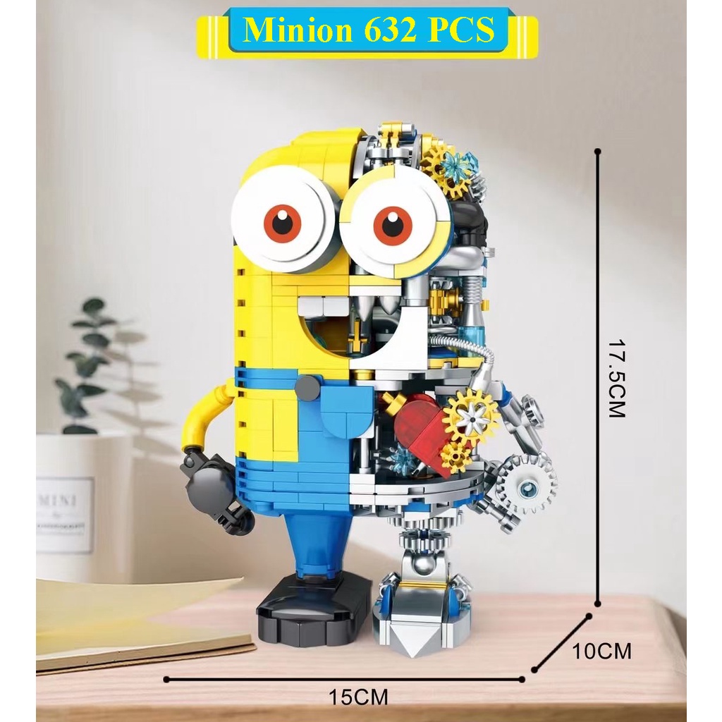 BỘ ĐỒ CHƠI XẾP HÌNH Robot MINION, Lego Cỗ Máy Chiến Đấu Minion