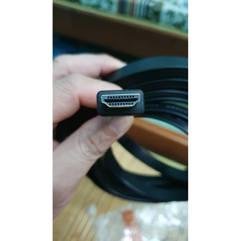 Dây Cáp HDMI 10m 15m 20m 30m dẹt đen-Dây cáp kết nối cổng HDMI 2 đầu tốt chống nhiễu xịn chất lượng cao giá rẻ