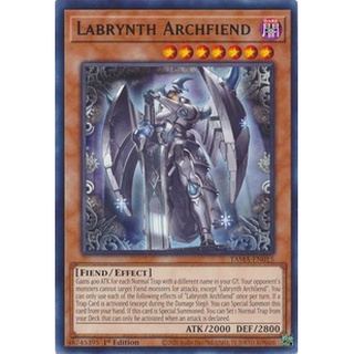 Thẻ bài yugioh labrynth archfiend - tama-en015 - rare 1st edition