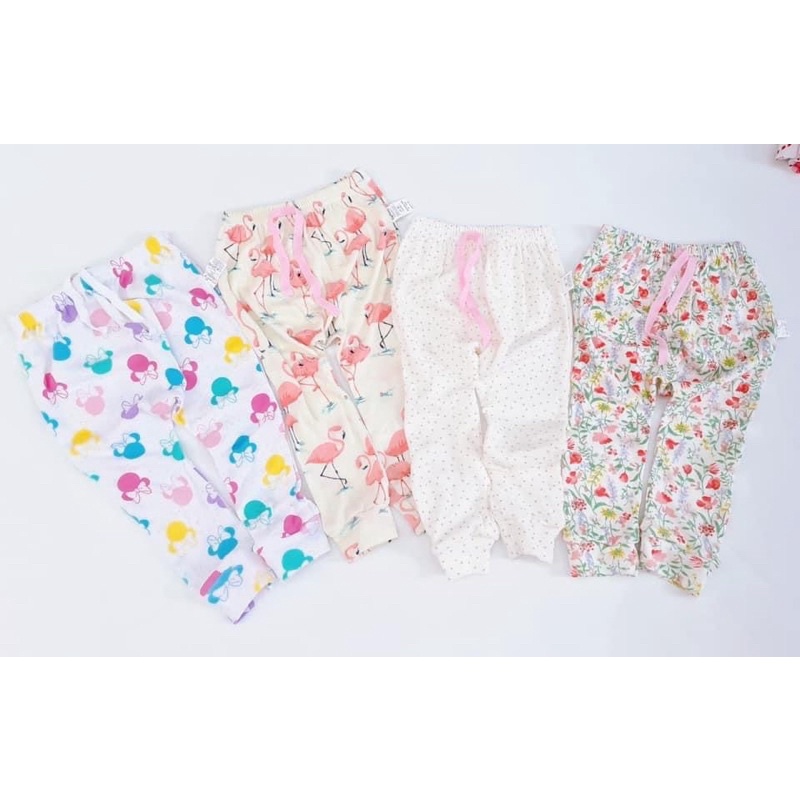 Set 5 quần cotton dài bé gái