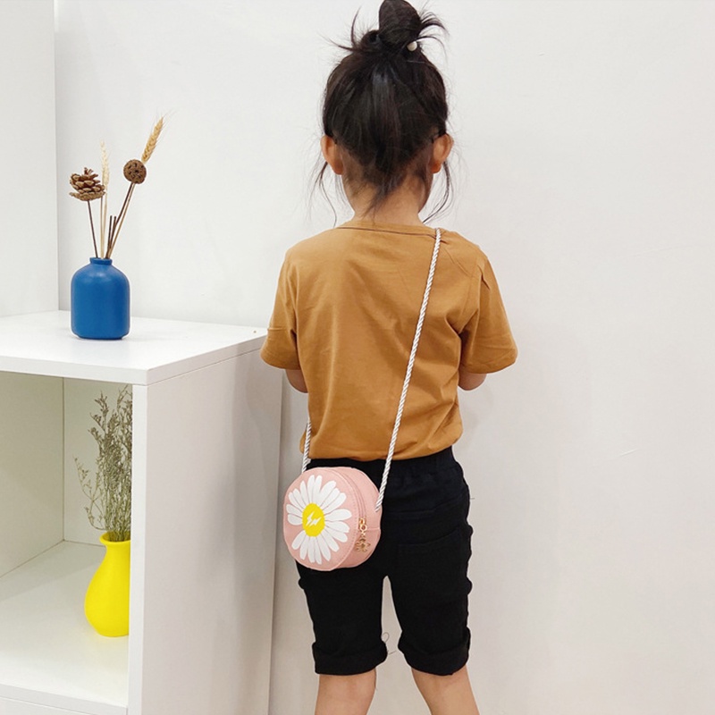 Túi Đeo Chéo Hình Hoa Cúc Dễ Thương Cho Bé Gái