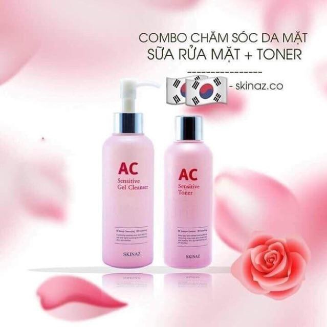 Combo Sửa rửa mặt, Toner AC