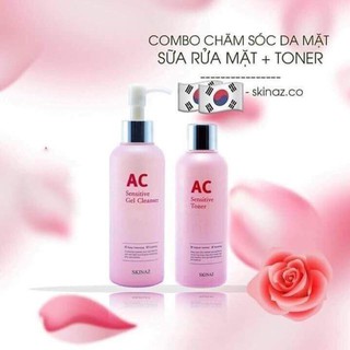 Combo sửa rửa mặt, toner ac